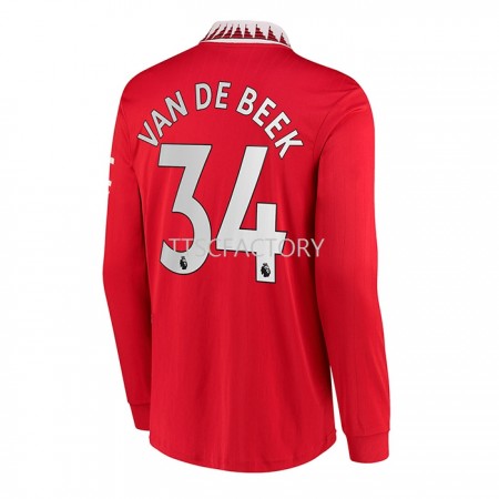 Billiga Fotbollströjor Manchester United Donny van de Beek 34 Hemma tröja 2022/23 Långärmad